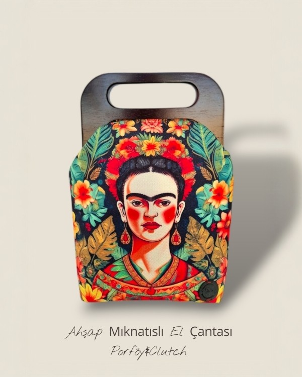 Ahşap Mıknatıslı Portföy &Clutch