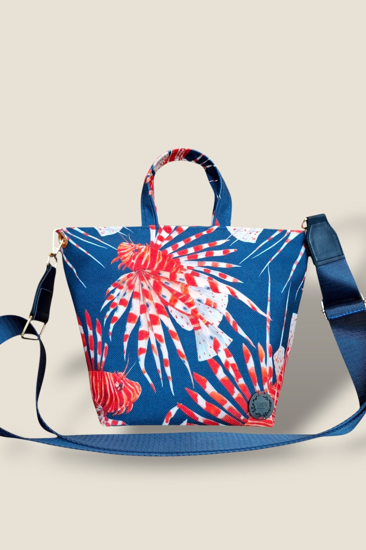 Aslan Balığı Desenli Çanta