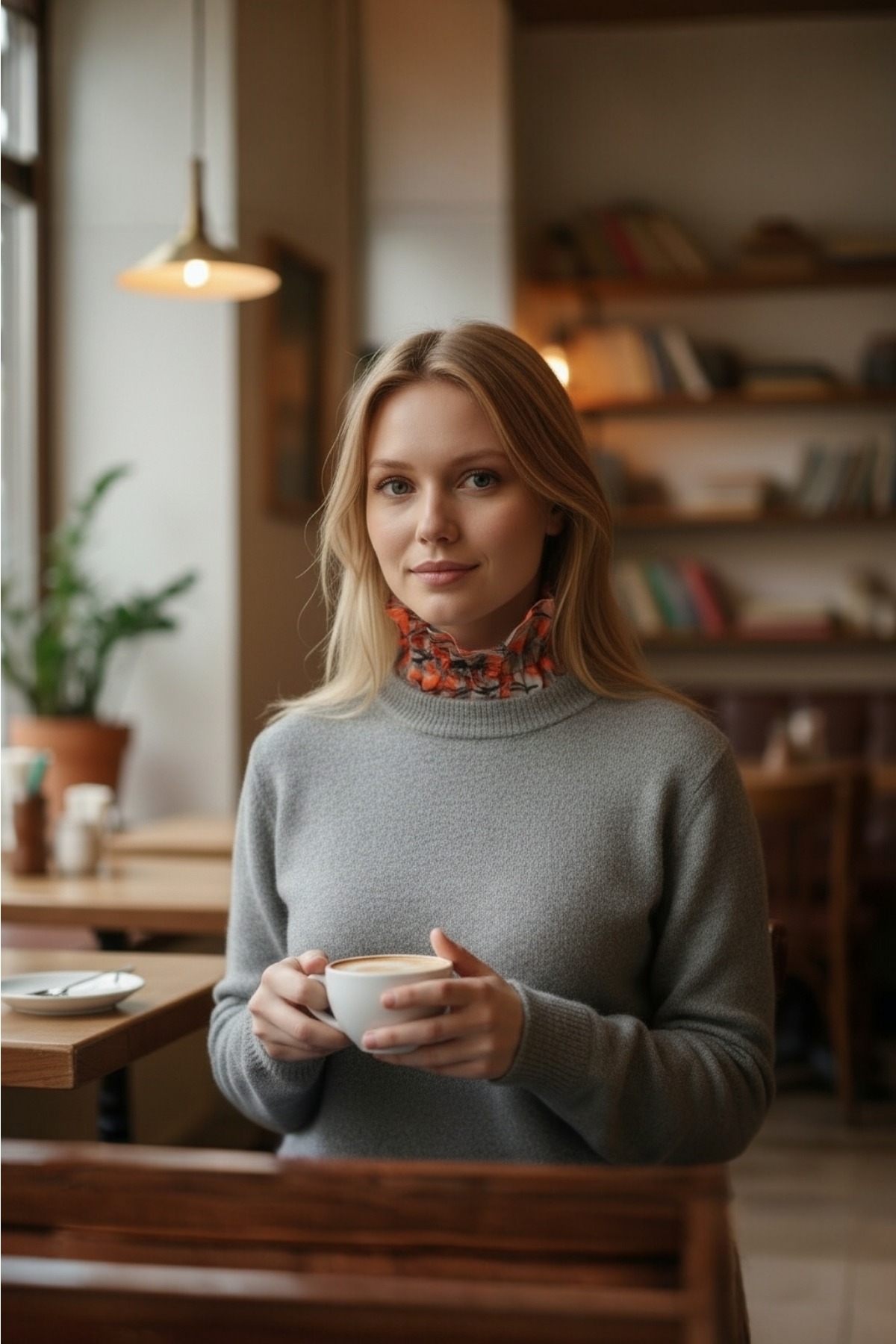 Böğürtlen Ağacı Desenli Yakalık 